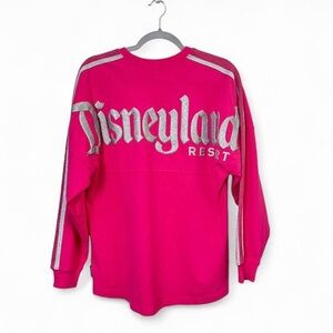 Disney Parks Disneyland Resort Pink
Silver Glitter Spirit Jersey Crewneck Small